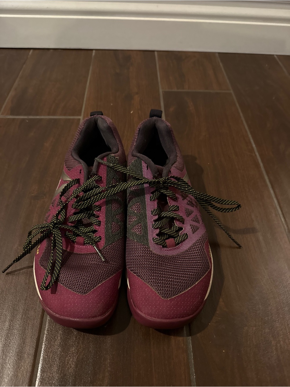 Reebok Women’s Burgundy and Black Athletic Sneakers